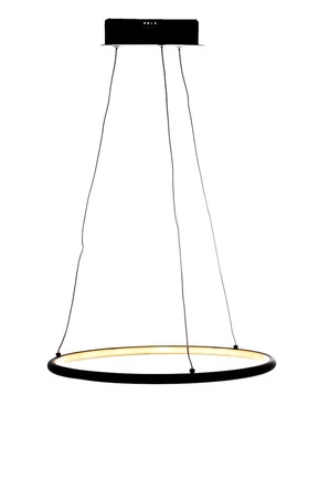 Lampa wisząca ORION okrąg czarny 22W LED IP20 styl nowoczesny minimalistyczny Metal i akryl Milagro