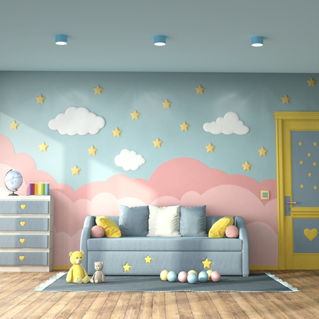 Lampa Sufitowa DIXIE Niebieska 1xGX53 Milagro