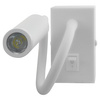 Lampa Ścienna LED Elastyczny Kinkiet do Czytania LEO 3W 4000K Biały