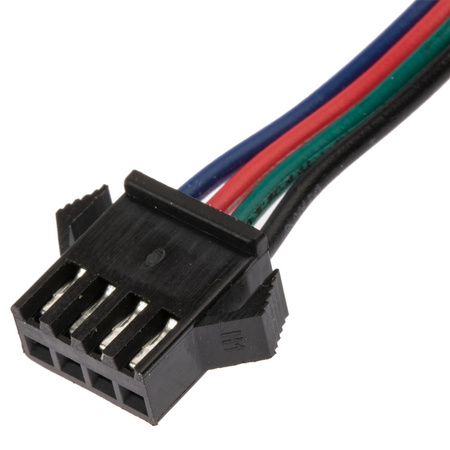 Złączka żeńska do taśmy LED RGB 4-PIN z przewodem 12mm