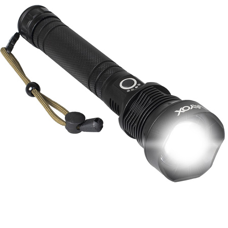 Latarka taktyczna ZOOM LED XHP70 25W 2000lm 3 TRYBY 1000m IP67 aluminium VA0021 VAYOX