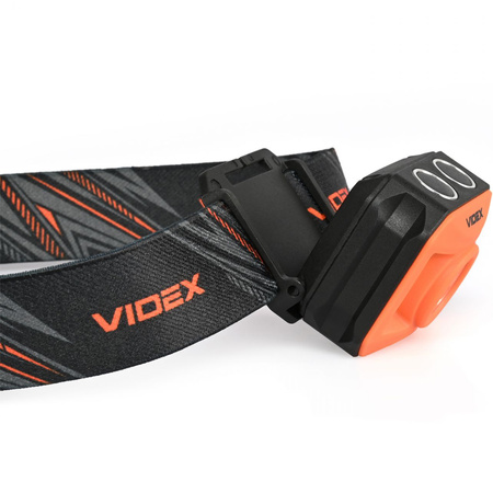 Latarka Czołowa Akumulatorowa LED 5W 400lm 8 Trybów Pracy USB-C Wodoszczelna IP65 Videx