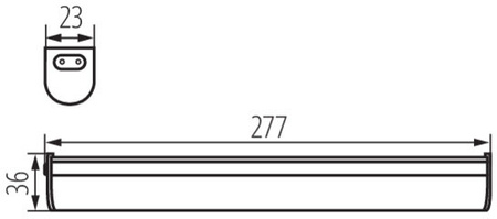 Oprawa meblowa podszafkowa LED MERA 5W 490lm 28cm 4000K Neutralna Kanlux