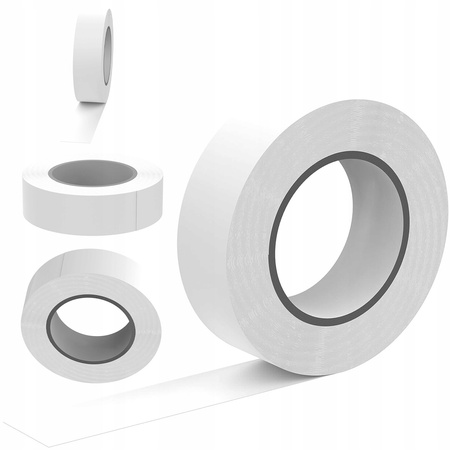 Mocna Taśma Izolacyjna PCV Wodoodporna 15mm x 0,13mm Biała 10m