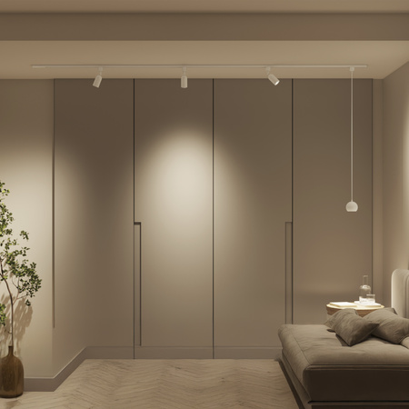 Lampa Wisząca na Szynę Oświetleniową Szynoprzewód LED GU10 Jednofazowa Biała EasyLink Colby Philips