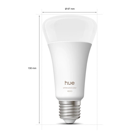 Żarówka LED E27 A60 11.8W = 100W 1600lm 1800-20000K CCT + RGB SMART Inteligentna Bluetooth ZigBee White and Color Ambiance Philips HUE
