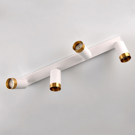 Lampa Listwa Oprawa Sufitowo-Ścienna LED 4 x GU10 ARRAS Biały GOLDLUX (Polux)