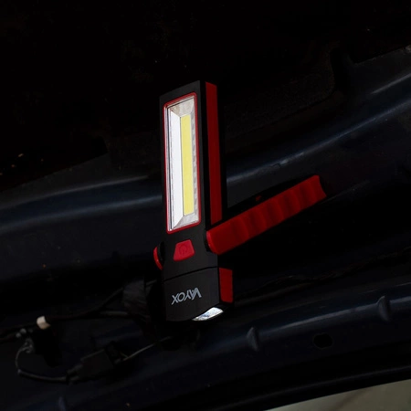 Latarka Na Baterie LED 4xAAA 120lm Warsztatowa Składana Robocza Magnes Hak VA0101 Vayox