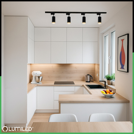 Szynoprzewód czarny jednofazowy do reflektorów szynowych 1,5m LUMILED