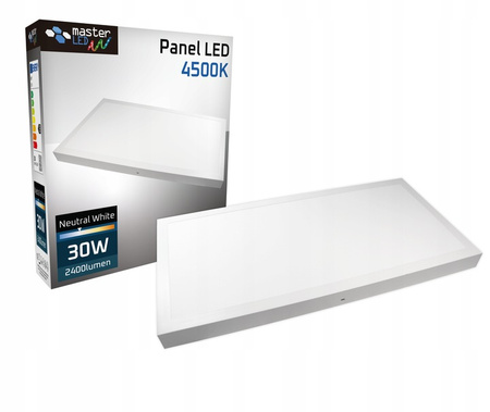 Panel LED Natynkowy Kaseton 60x30cm 30W 2400lm 4500K 120°