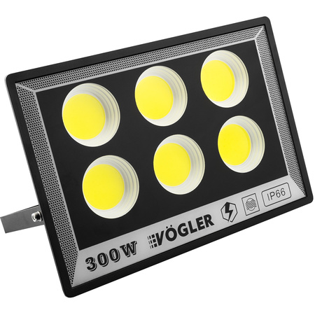 Naświetlacz LED HALOGEN 300W COB ZEWNĘTRZNY SLIM OCZKO REFLEKTOR LAMPA