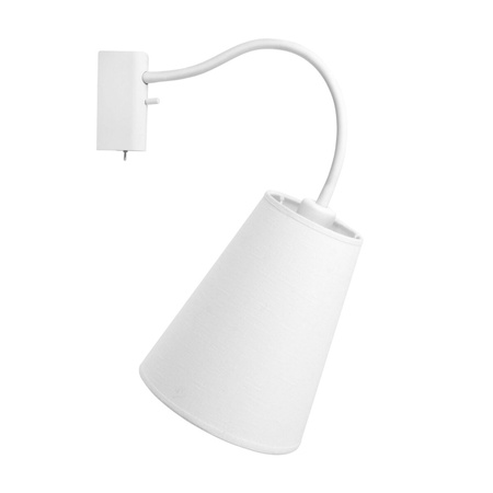 Lampa Ścienna FLEX SHADE 9746 Nowodvorski Biała E27 Kinkiet Materiał+Stal Minimalistyczna