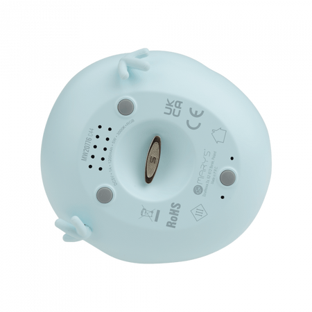 Lampka Nocna Dziecięca LED 5W 3000K Ciepła + Wielokolorowa RGB Akumulatorowa 1200mAh Niebieska POZYTYWKA MARY'S