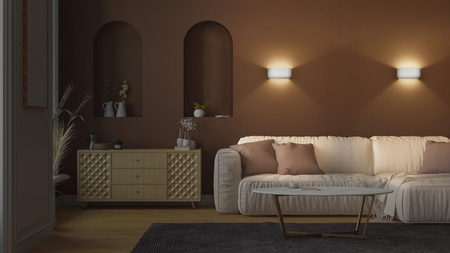 Lampa Ścienna Dekoracyjna Kinkiet Oprawa Natynkowa E27 Biały Decor Ledvance