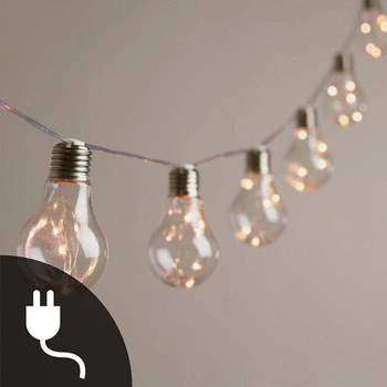 Girlanda Ogrodowa Zewnętrzna Łańcuch Świetlny 20 LED 2700K