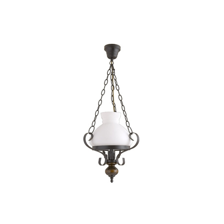 Lampa Sufitowa Wisząca Żyrandol E27 Czarny Klasyczny Petronel 7076 Rabalux