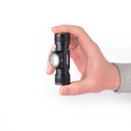 Latarka Czołowa Akumulatorowa LED 10W 1200lm 6 Trybów Pracy SOS USB-C Wodoszczelna IP68 Videx