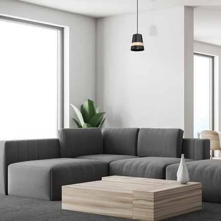 Lampa Wisząca Sufitowa VENEZIA Czarna 1xE27 Milagro