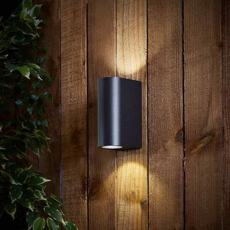 Kinkiet Ogrodowy Lampa Elewacyjna Zewnętrzna LED 6W 600lm 2700k Ciepła Czarna PELLE Videx