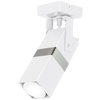 Lampa sufitowa ścienna Kinkiet 1x GU10 Spot Loft Biały + Srebrny VIDAR Milagro