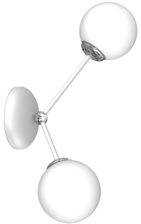 Lampa Ścienna Kinkiet JOY Biała 2xE14 Milagro