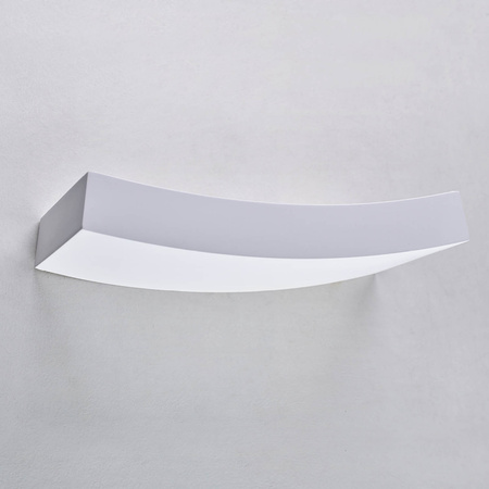 Kinkiet Ścienny Lampa Natynkowa Gipsowa RX7S Biała Curve Kobi
