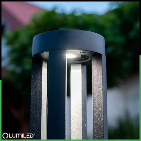 Lampa Ogrodowa Słupek Zewnętrzny Stojący 12W LED 4000K QUERO 60cm LUMILED