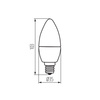Żarówka LED E14 C35 4.9W = 40W 470lm 3000K Ciepła DUN Kanlux