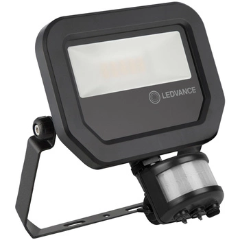 Naświetlacz LED 10W 1100lm 3000K IP65 Czarny z czujnikiem ruchu i zmierzchu LEDVANCE Floodlight