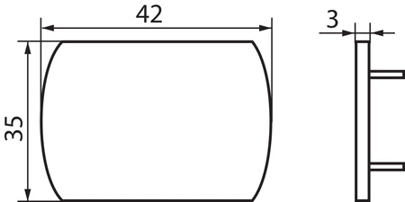 Zaślepka Osłonka do Szynoprzewodów Szara TEAR KANLUX