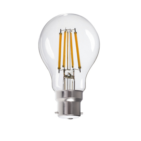 Żarówka LED B22 Edison A60 7W = 60W 810lm 2700K Ciepła Przezroczysta XLED Filament Kanlux