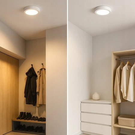 Panel LED Oprawa Sufitowa 6W 480lm 4000K Neutralny Natynkowy Ogrągły Biały Proma Masterled