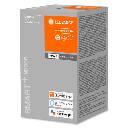 Lampa LED Oprawa Liniowa 18W SMART+ 1900lm Hermetyczna IP65 CCT Ściemnialna 120cm SUBMARINE LEDVANCE