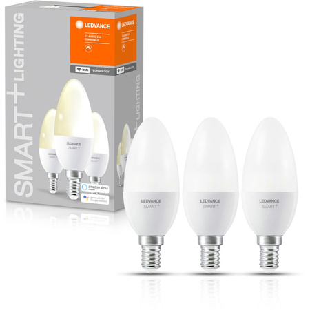 Żarówka LED E14 Świeczka 4.9W = 40W 470lm Ściemnialna SMART+ WiFi Candle Ledvance