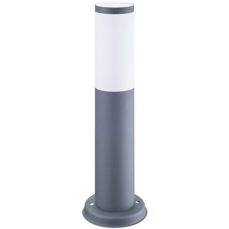 Lampa ogrodowa LED Słupek E27 OSLO TUBA GOLDLUX (Polux) NISKA SZARY 45cm