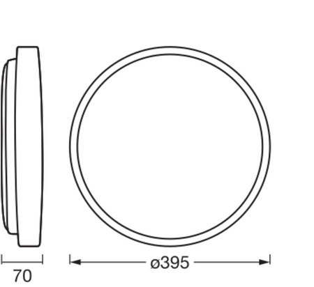 Plafon LED Lampa Sufitowa Natynkowa 24W 1500lm 3000K Ciepła Ściemnialna Brązowy 39cm Orbis Ledvance