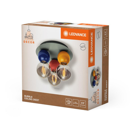 Lampa Sufitowa Dekoracyjna Natynkowa E27 Wielokolorowy Decor Ledvance