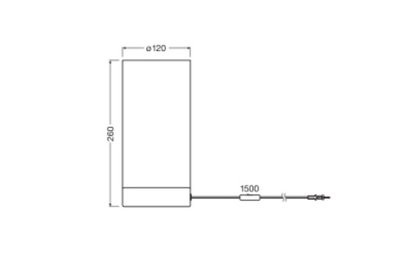 Lampa Stołowa Oprawa Biurkowa Stojąca Dekoracyjna E14 Szary USB-C Decor Ledvance