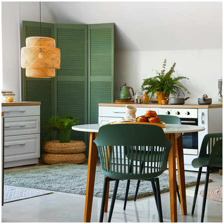 Lampa Wisząca Dekoracyjna Zwis Bambusowa E27 Boho Bonn Kobi