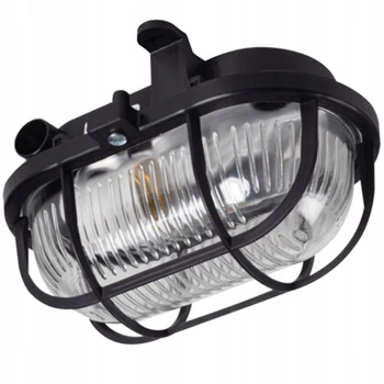 Oprawa Kanałowa MILO 7040T/P-B E27 IP54 Lampa Garażowa Czarna KANLUX