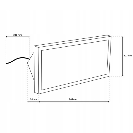 Lampa Ogrodowa Zewnętrzna Kinkiet Elewacyjny 12W LED IP44 CALIA LUMILED