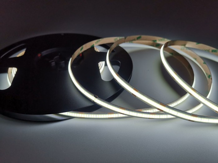 Taśma LED Pasek COB 9W/m 990lm/m 480LED/m 12V 6000K Zimna IP20 Rolka 5m Ecolight