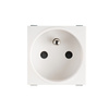 Gniazdo Sieciowe Zasilające Ochrona Styków 16A Uziemienie Kwadratowe Białe BIURO Kanlux