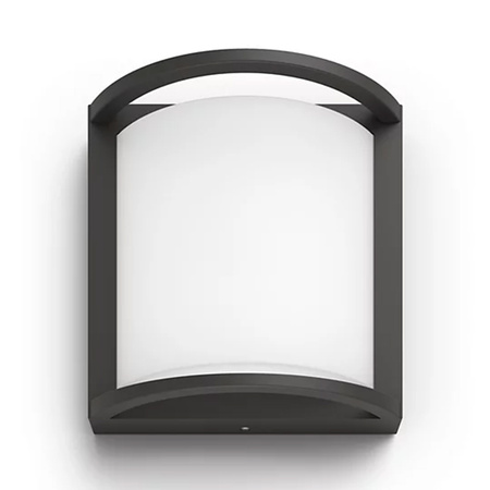 Kinkiet Ogrodowy Lampa Elewacyjna Zewnętrzna LED 3.8W 800lm 2700K Antracyt Samondra Ultra Efficient Philips