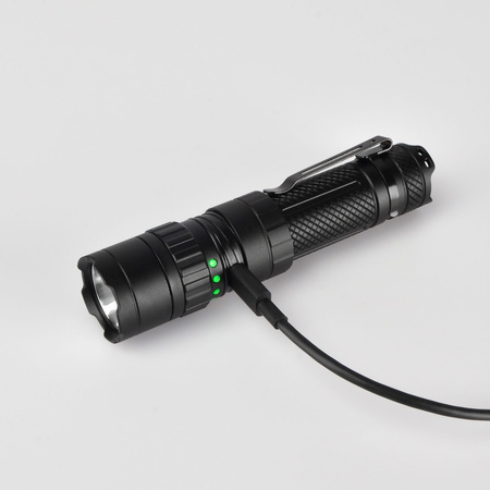 Latarka Ręczna Akumulatorowa LED 20W 1700lm 5 Trybów Pracy USB-C Wodoszczelna IP68 Videx