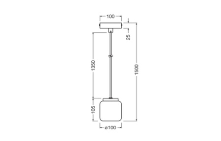 Lampa Sufitowa Wisząca Dekoracyjna GU10 Zwis Niebieski Lastryko Decor Ledvance
