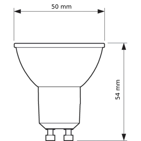 Żarówka LED GU10 4W = 50W 350lm 4000K Neutralna 36° PHILIPS Ściemnialna