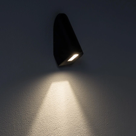 Lampa Ogrodowa Zewnętrzna Kinkiet Elewacyjny Oprawa Natynkowa LED 3W 130lm 3000K Ciepła Czarna Wodoodporna IP54 Nowoczesna CLINE 11377 Nowodvorski