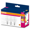 3x Żarówka LED P45 Kulka E14 6.5W = 60W 806lm 2700K Ciepła 150° VALUE CLASSIC Osram