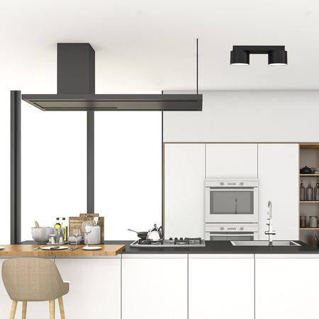 Lampa Sufitowa DIXIE Czarna 2xGX53 Milagro